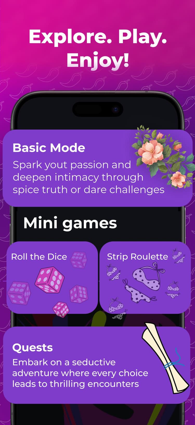 InDare modes and mini games